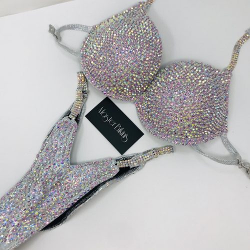 Bikini de competición blanco